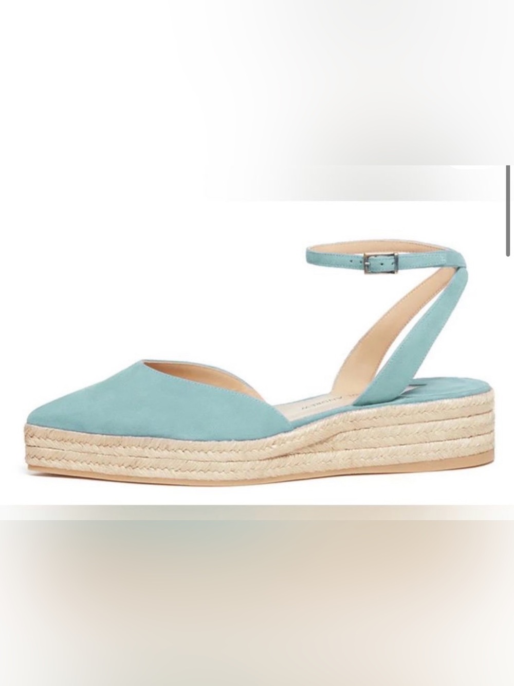 Paul Andrew “rhea” Ankle-Strap Espadrille Wedge - size 38 (scuffs & marks)